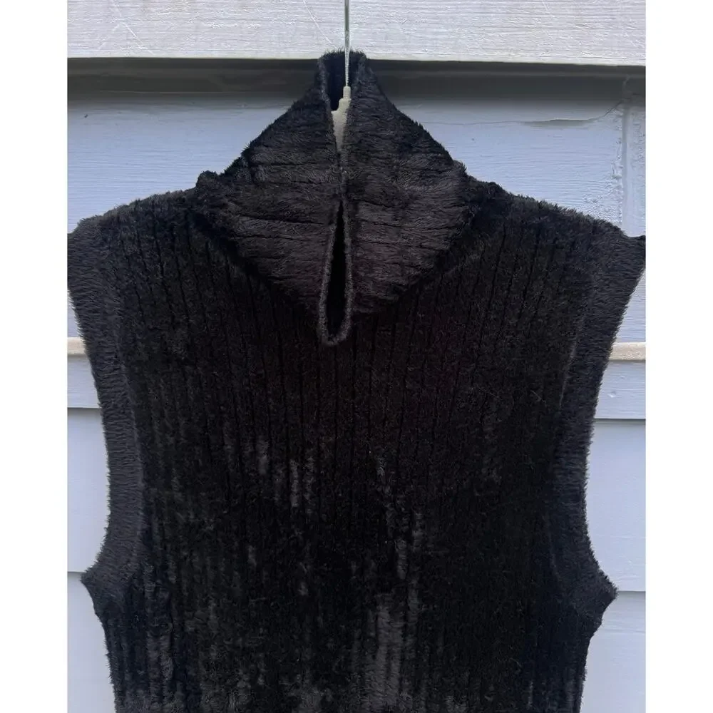 SIES MARJAN Saya Ribbed Turtleneck Sweater Black Small S